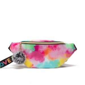 Pom charm tye dye Fanny pack
